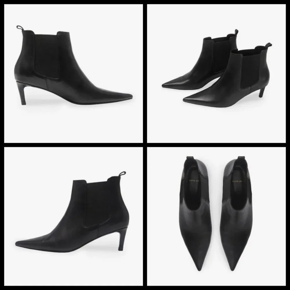 💕ANINE BING💕 Stevie Boots ~ Black Leather 37 New Without Box - Picture 5 of 16